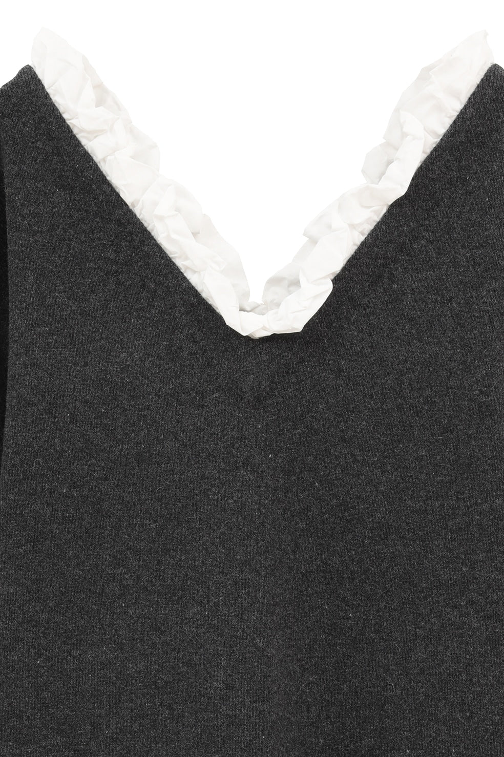 
                  
                    2WAY FRILL V NECK KNIT TOPS
                  
                