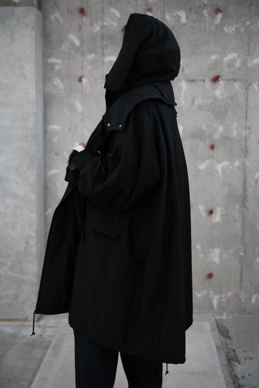 
                  
                    double-front cotton silk mods coat
                  
                