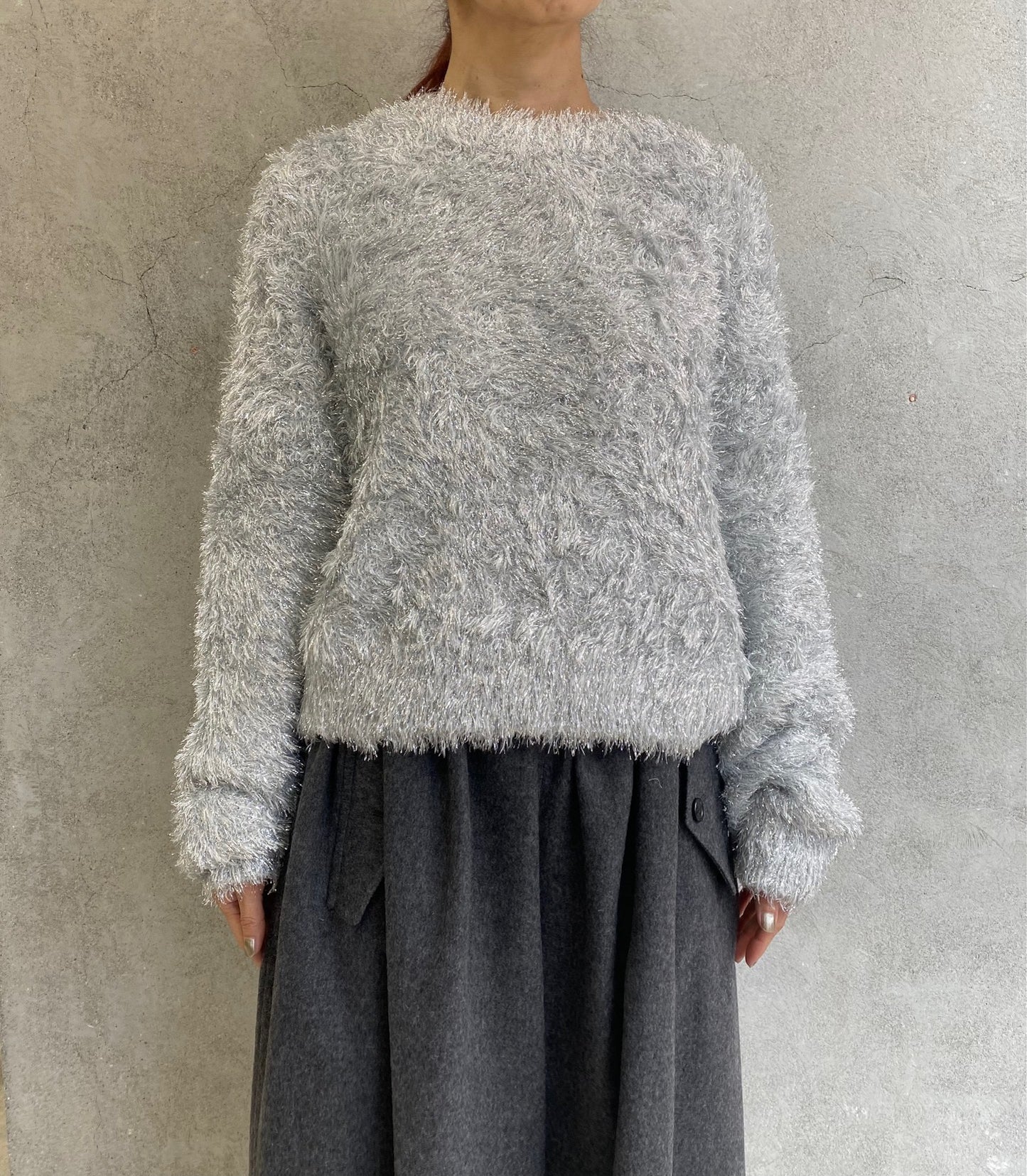 
                  
                    エステルラメニット-SILVER-
                  
                