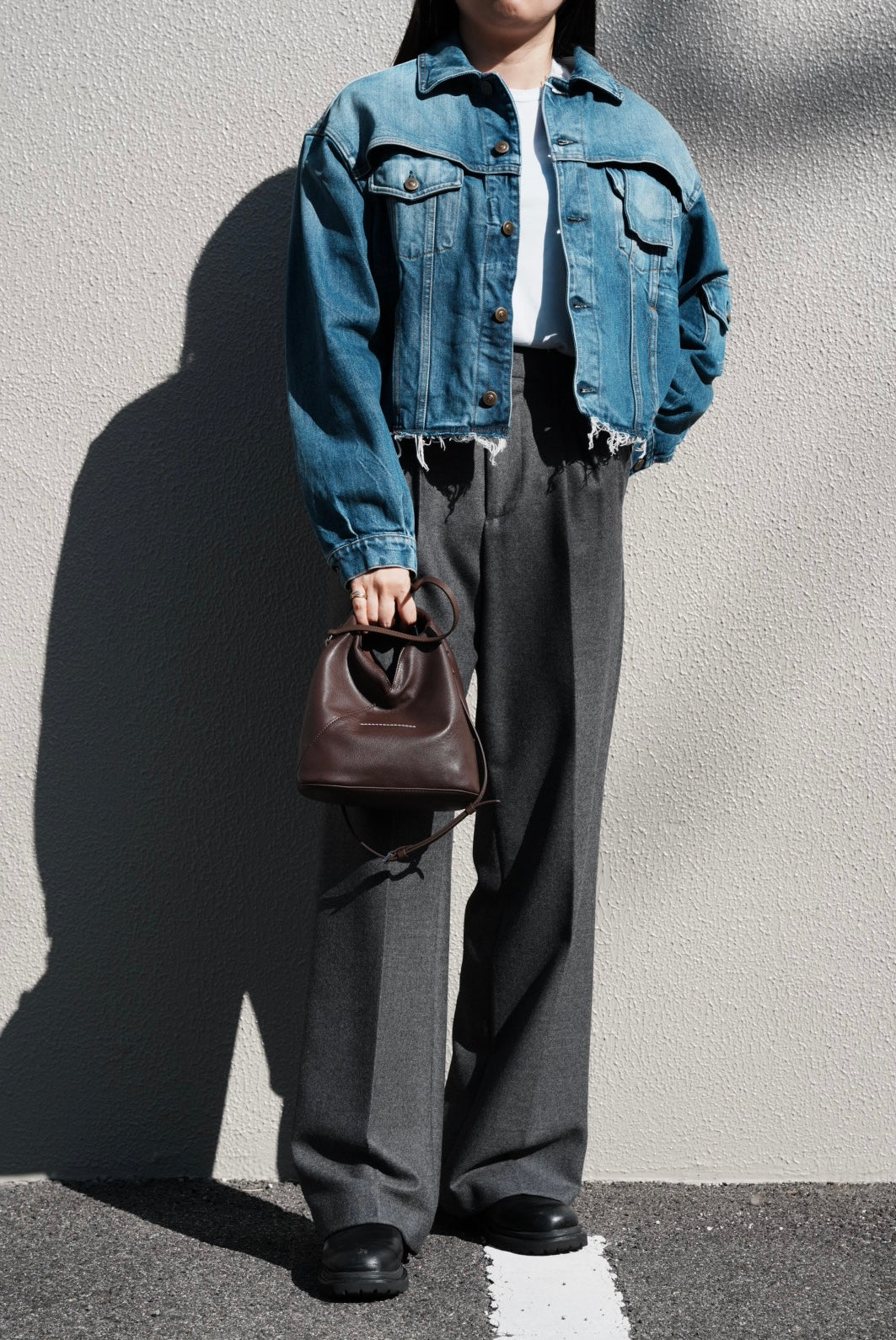 
                  
                    "Japanese" crossbody bag -DARK HONEY-
                  
                