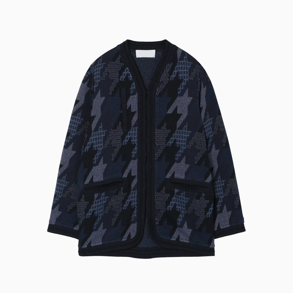 
                  
                    Houndstooth Knitted Jacket
                  
                