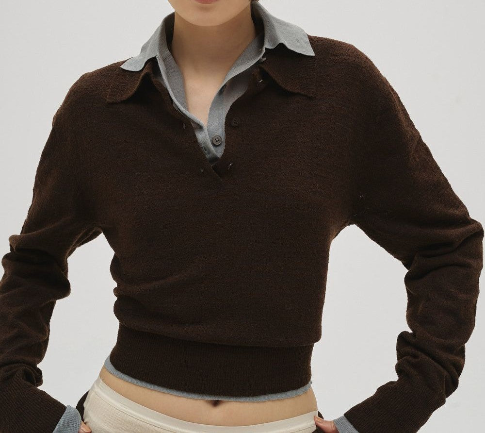 
                  
                    Layered Polo Knit
                  
                