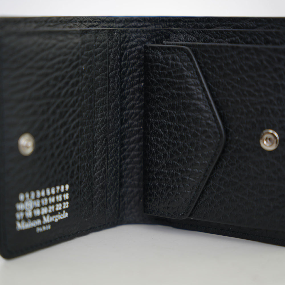 4 Stitch Bifold Wallet-BLACK- – OBLIGE
