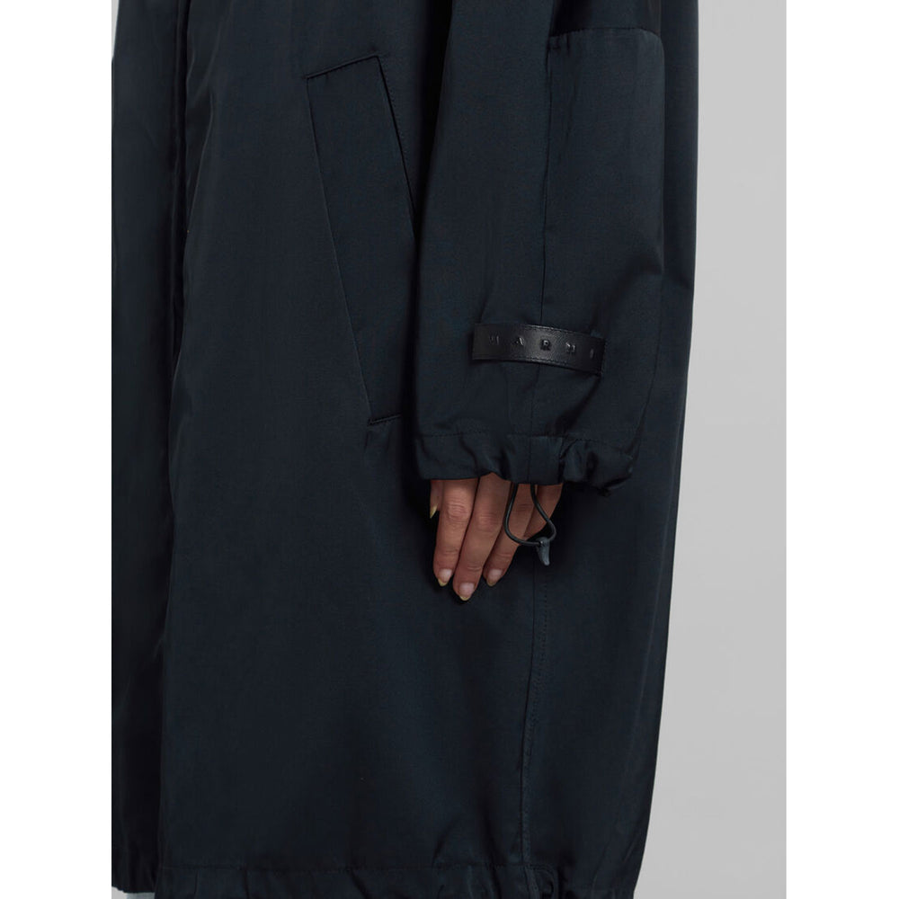 gomme ゴム 変形ダブルボタンパーカー 綿100％ 黒 S相当*ZC231 gomme ゴム 変形ダブルボタンパーカー 綿100％ 黒 S相当*ZC231