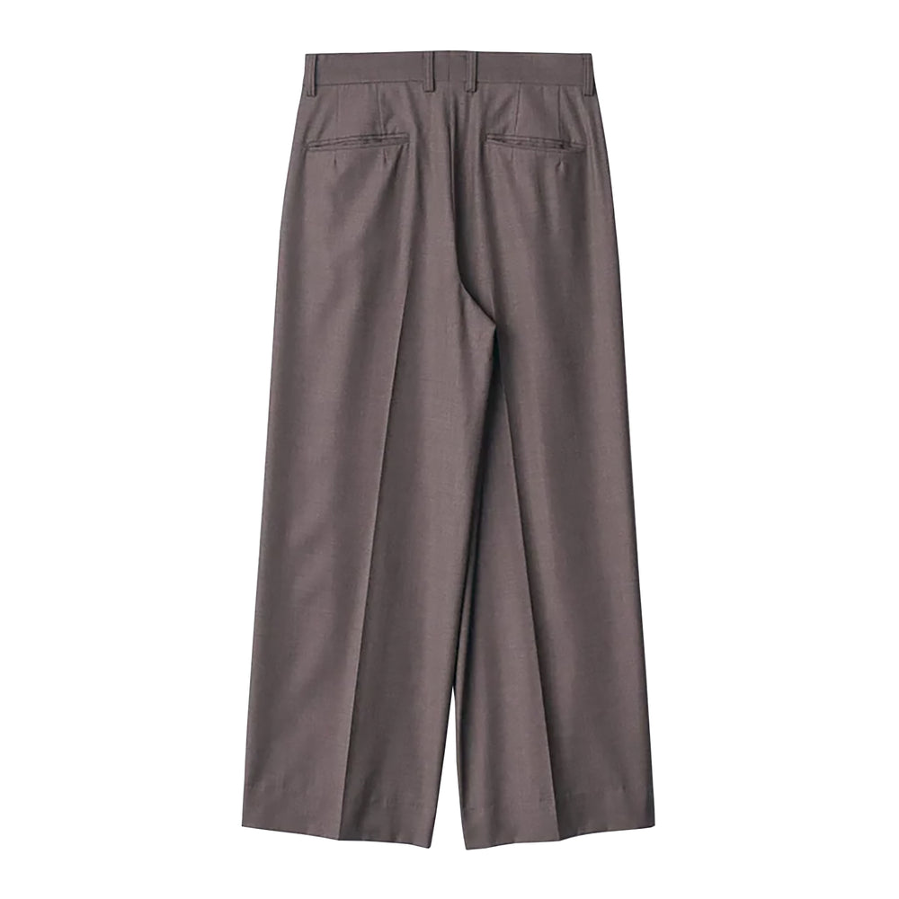 EXTRA FINE WOOL LONG WIDE TROUSERS – OBLIGE