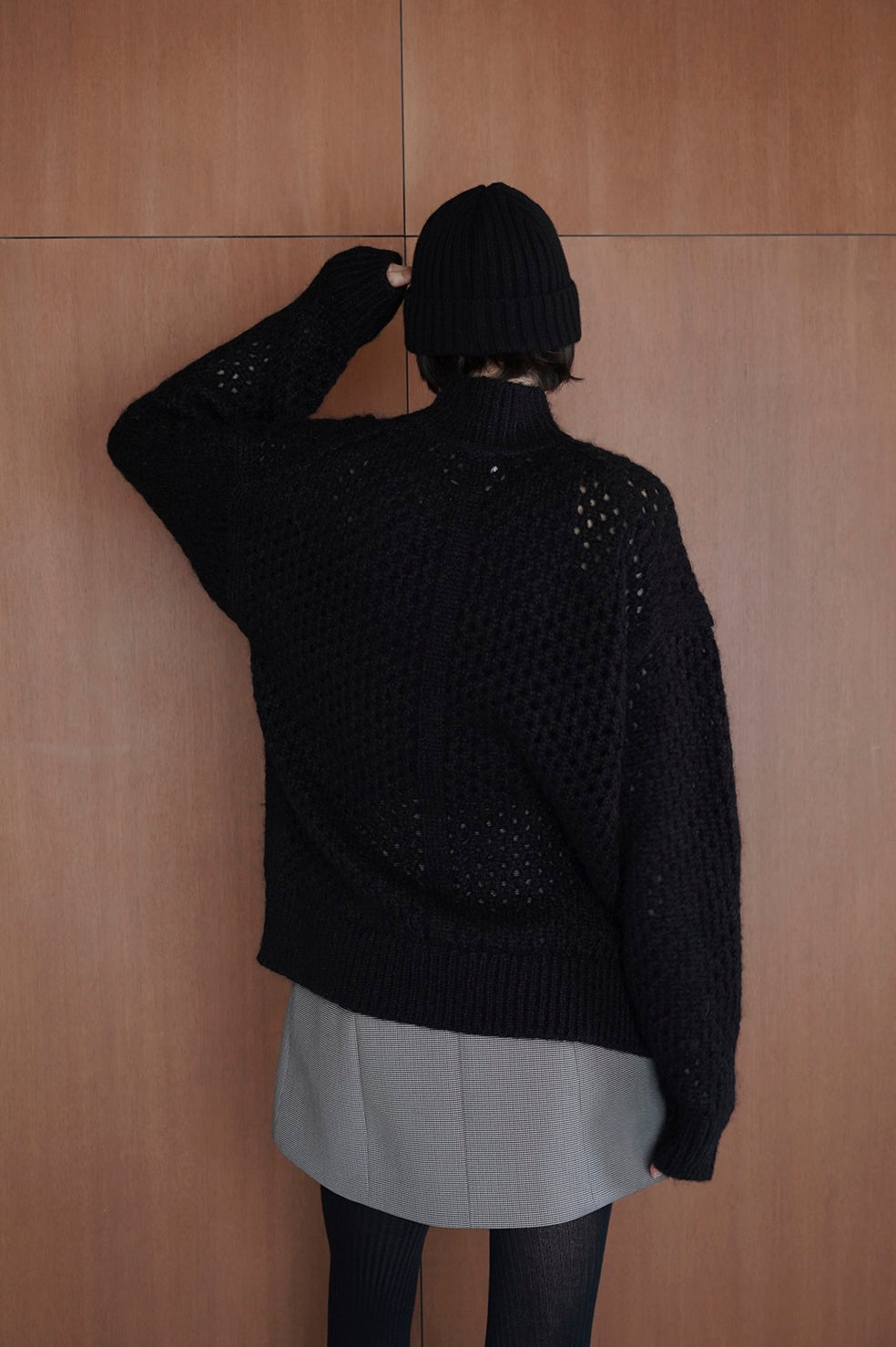 DOT MESH MOHAIR OVER KNIT TOPS