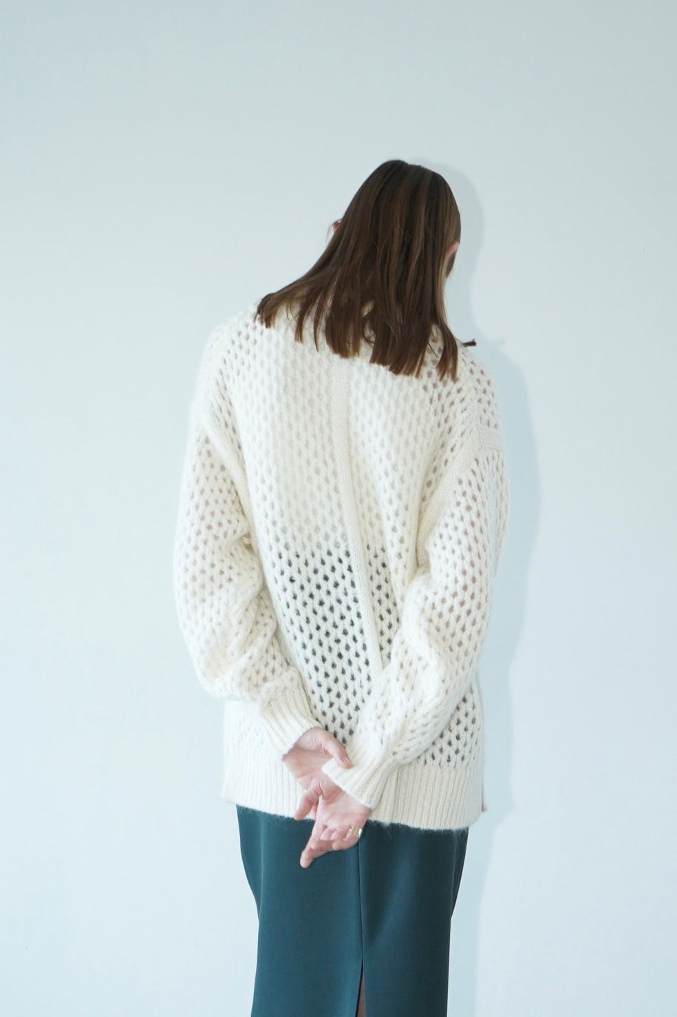 DOT MESH MOHAIR OVER KNIT TOPS – OBLIGE