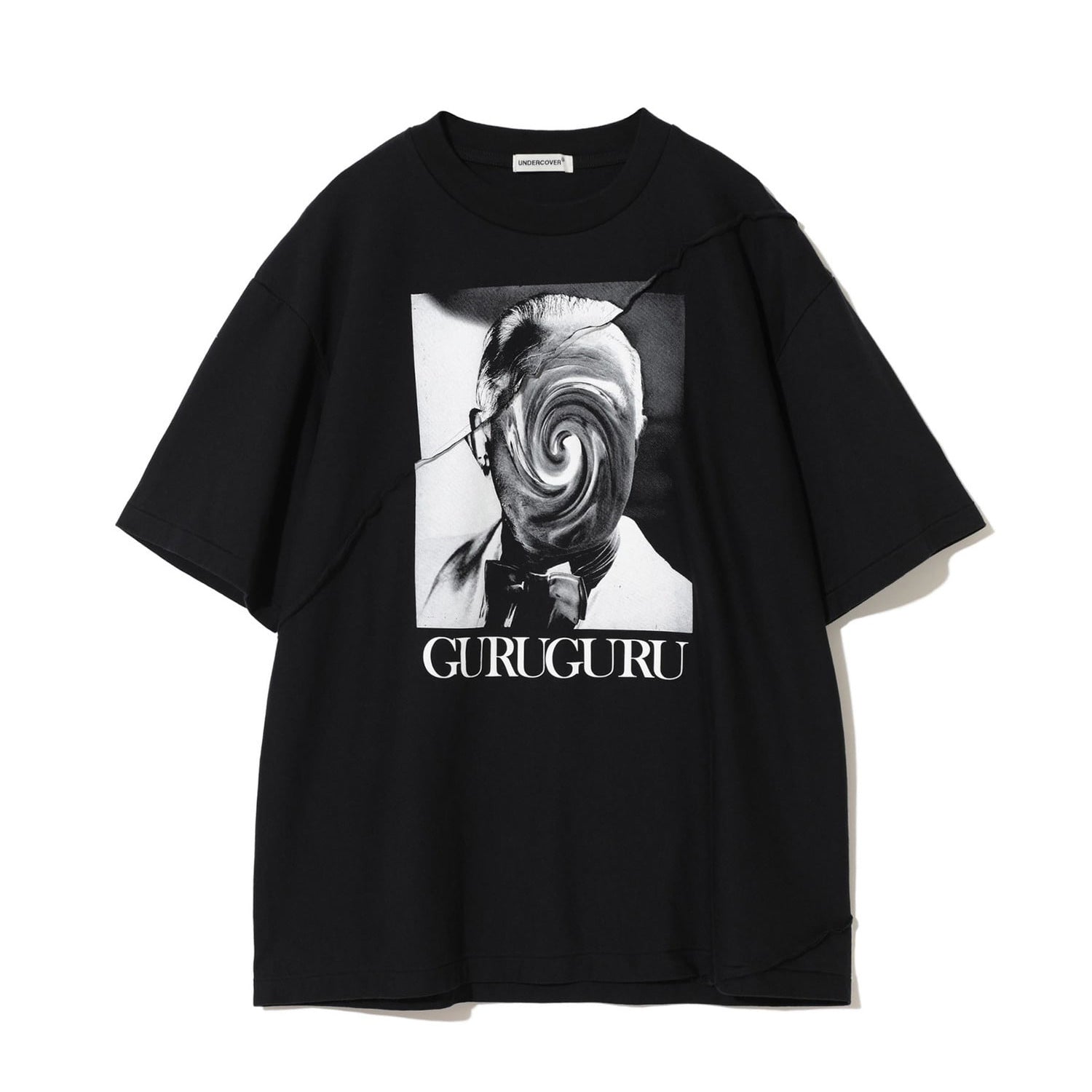 【美品】BORDERSatBALCONYPUFFSLEEVE TEE黒×白36 BONES SHORT SLEEVE TEE BLK XS(XS ブラック): アパレル