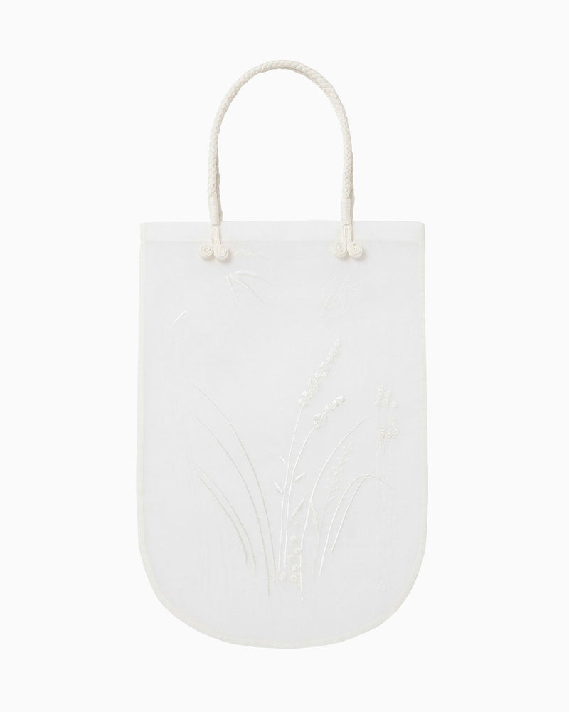 
                  
                    Floral Embroidered Handbag -WHITE
                  
                