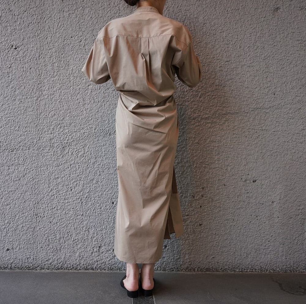
                  
                    TILTED SHIRT DRESS -PALE KHAKI
                  
                