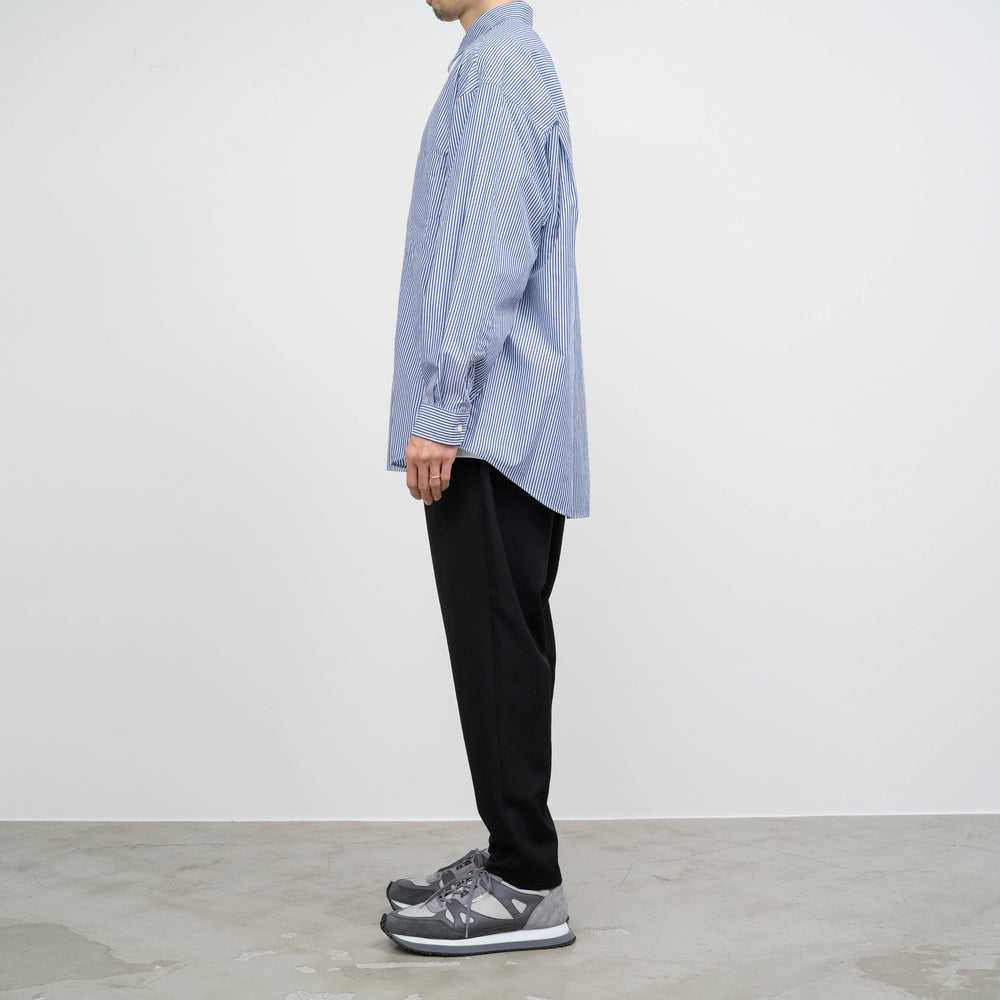 BROAD STRIPE L/S OVERSIZED REGULAR COLLAR SHIRT – OBLIGE