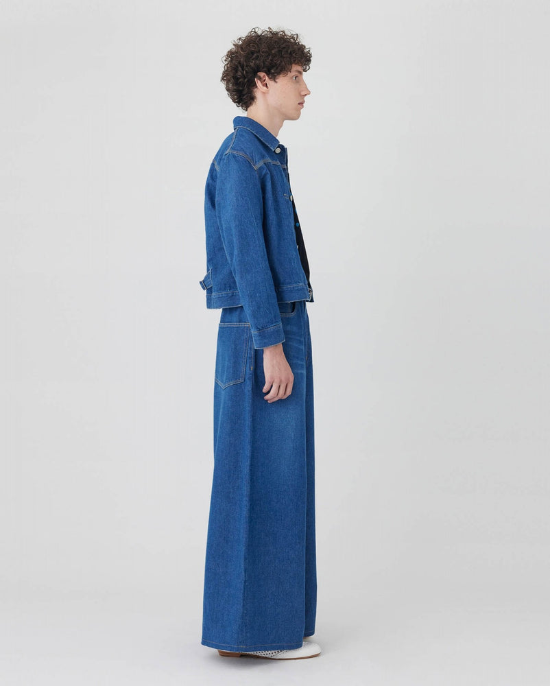 
                  
                    left hand twill denim kids blouson
                  
                