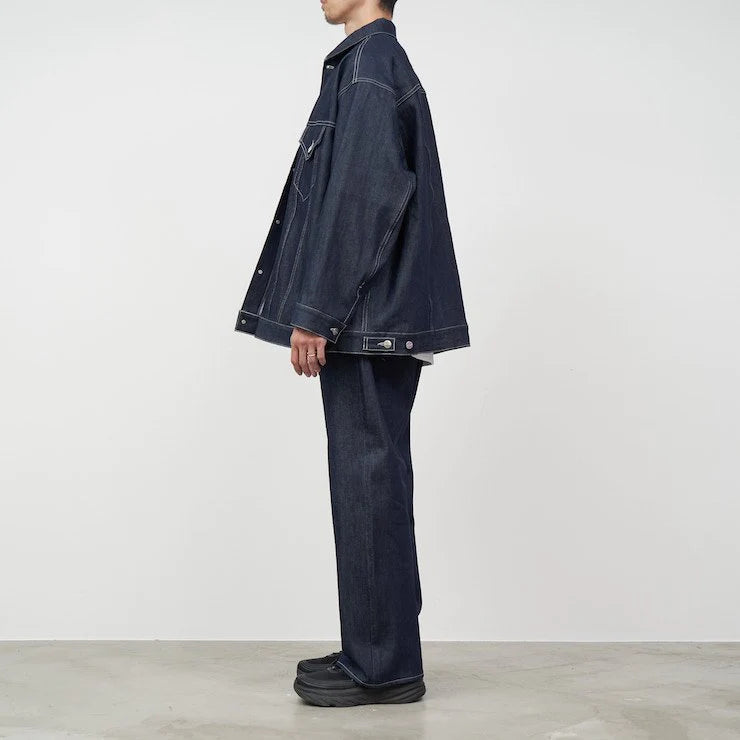 
                  
                    SELVAGE DENIM FIVE POCKET WIDE STRAIGHT PANTS RIGID
                  
                