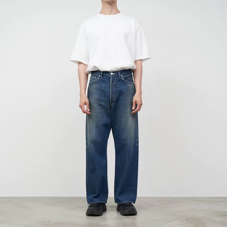
                  
                    SELVAGE DENIM FIVE POCKET WIDE STRAIGHT PANTS DARK FADE
                  
                