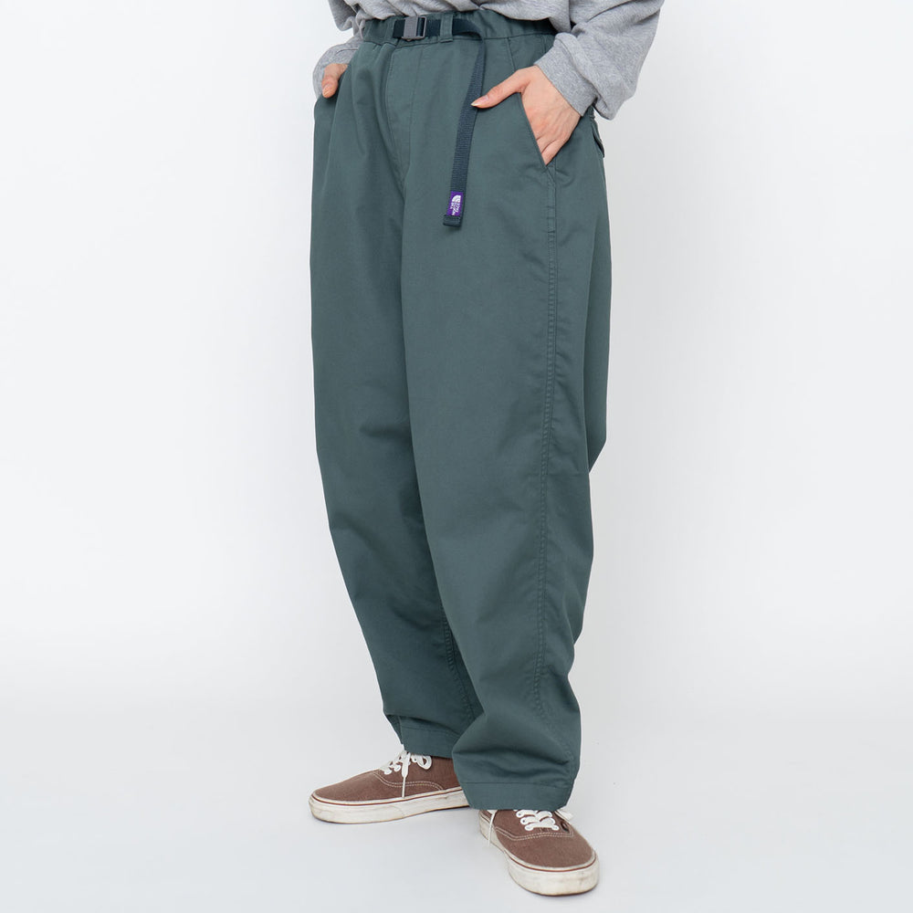 
                  
                    STRETCH TWILL WIDE TAPERED PANTS
                  
                