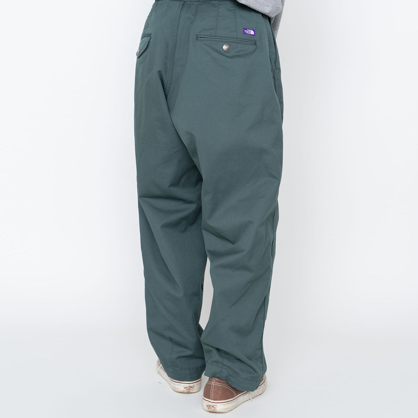 
                  
                    STRETCH TWILL WIDE TAPERED PANTS
                  
                