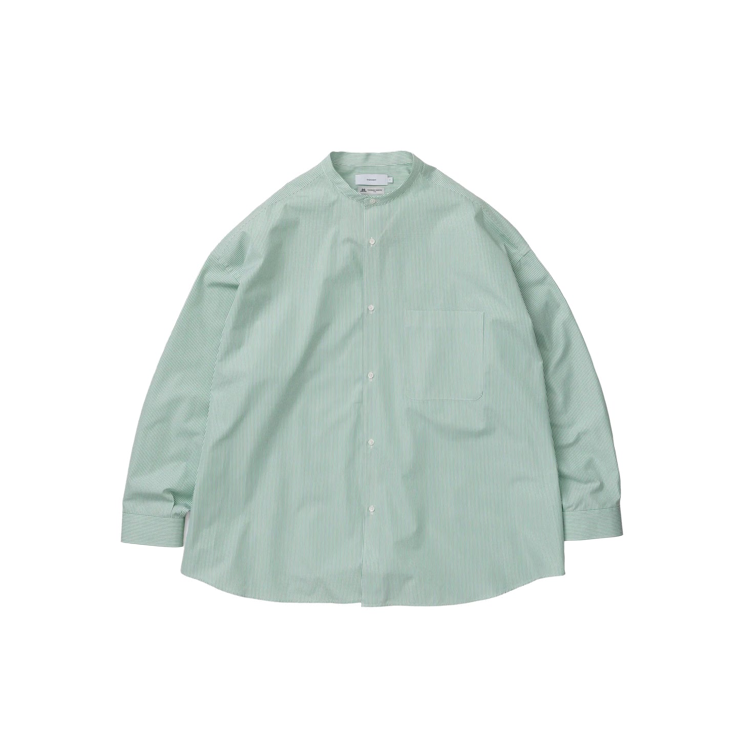 THOMAS MASON FOR GRAPHPAPER L/S OVERSIZED BAND COLLAR SHIRT – OBLIGE