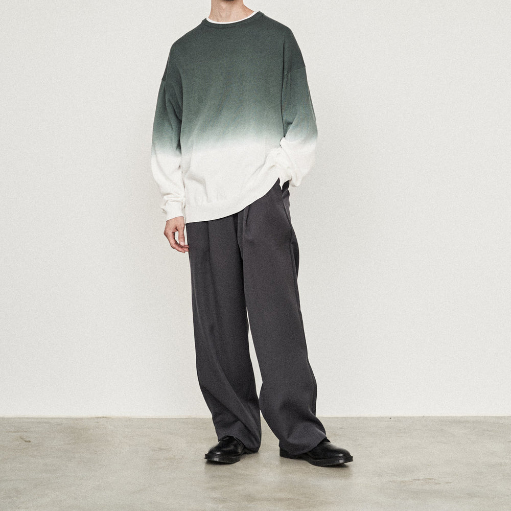 PIECE DYED SUVIN L/S CREW NECK KNIT – OBLIGE