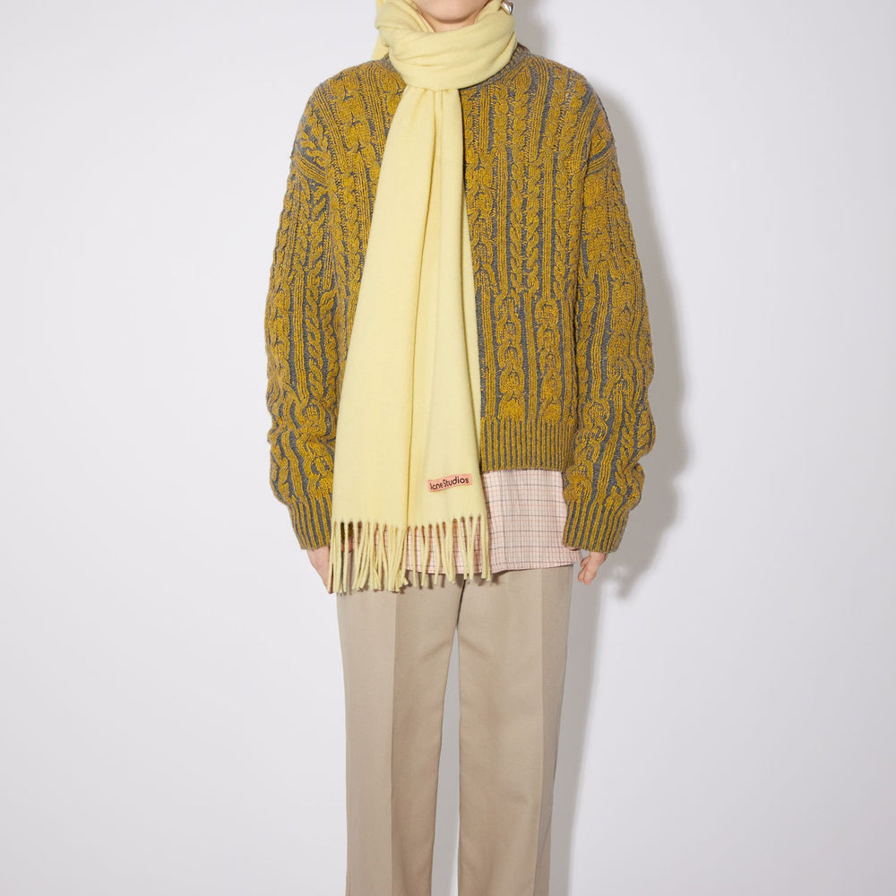 
                  
                    WOOL FRINGE SCARF
                  
                