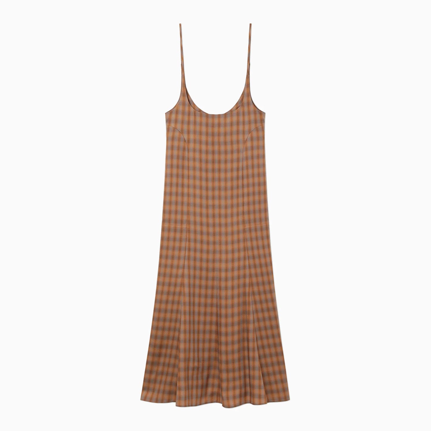 Linen Mix Ombre Check Camisole Dress – OBLIGE