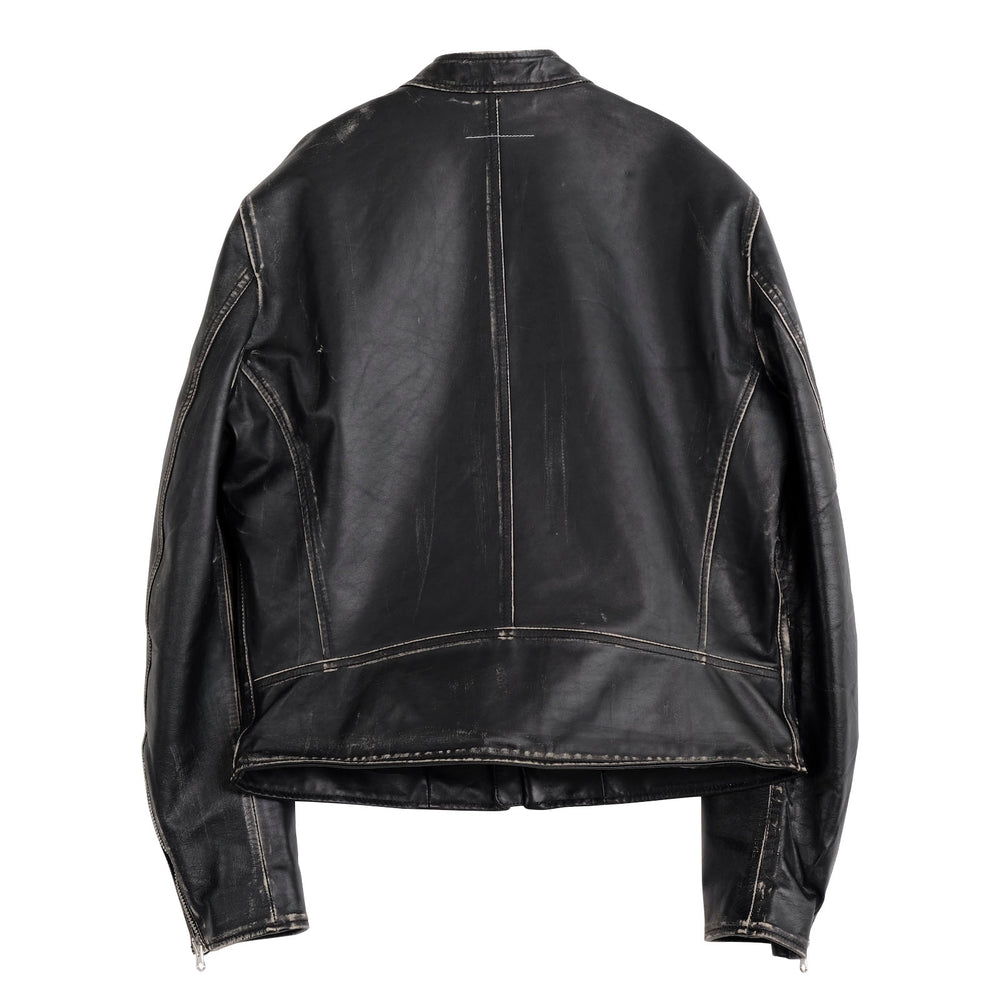 ZIP UP LEATHER JACKET – OBLIGE