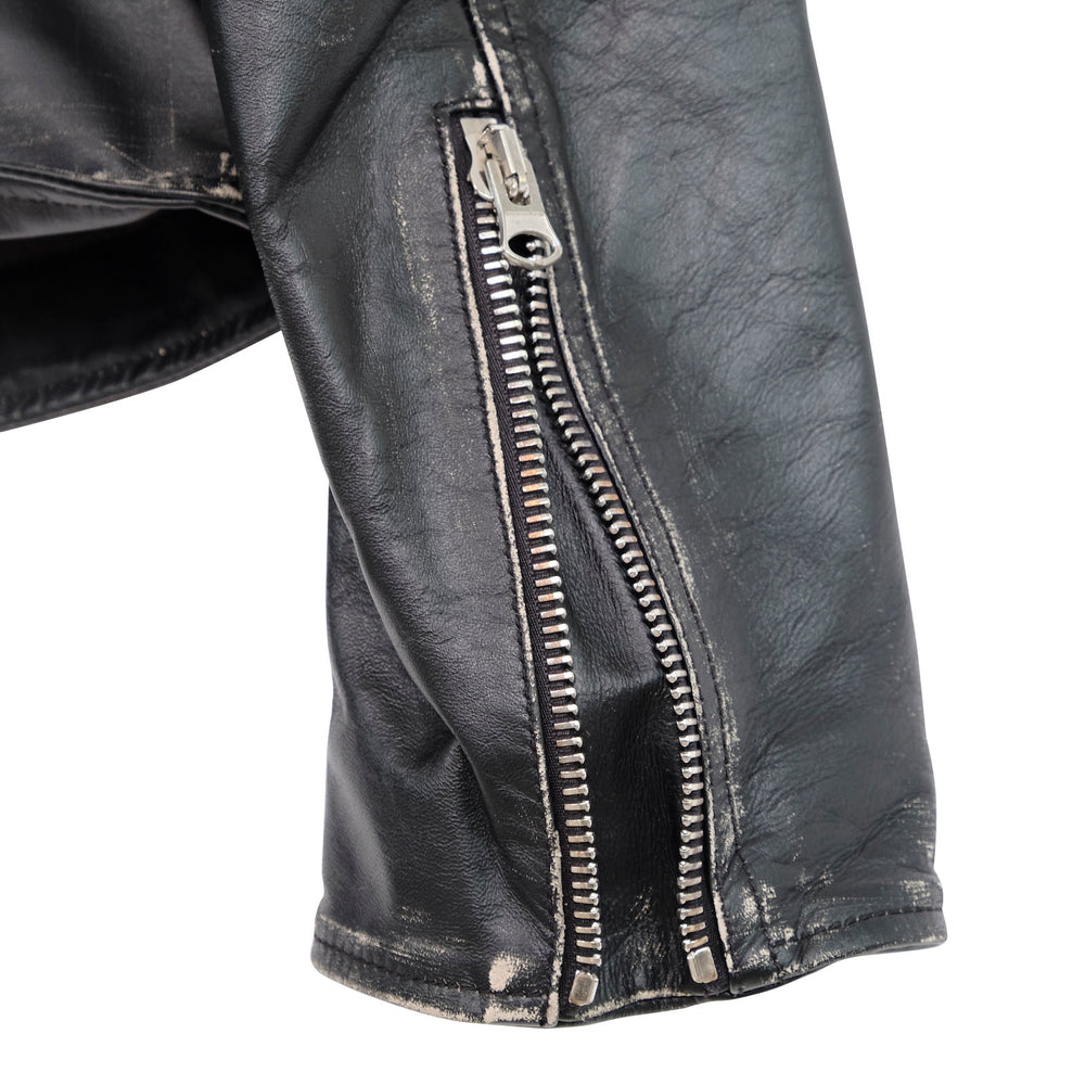 ZIP UP LEATHER JACKET – OBLIGE