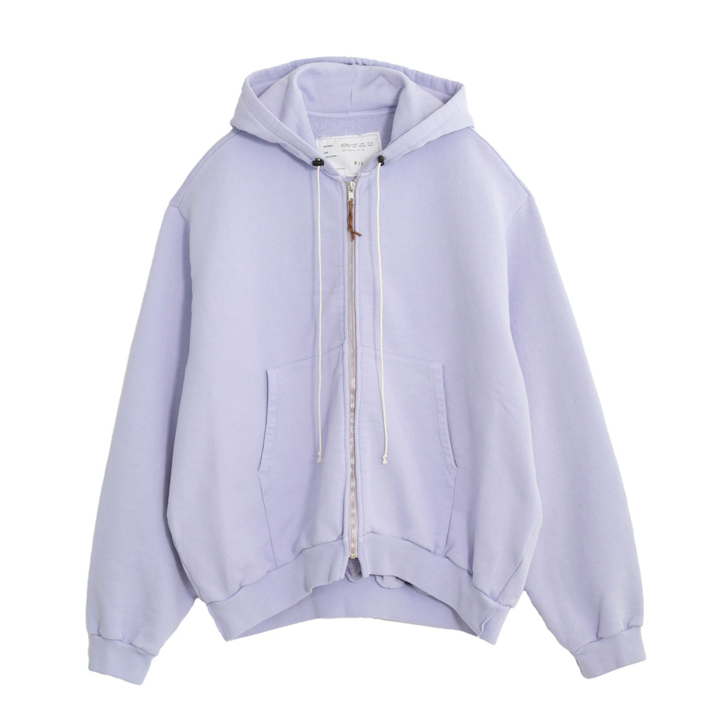 SHORT ZIP HOODIE SWEAT LILAC - パーカー