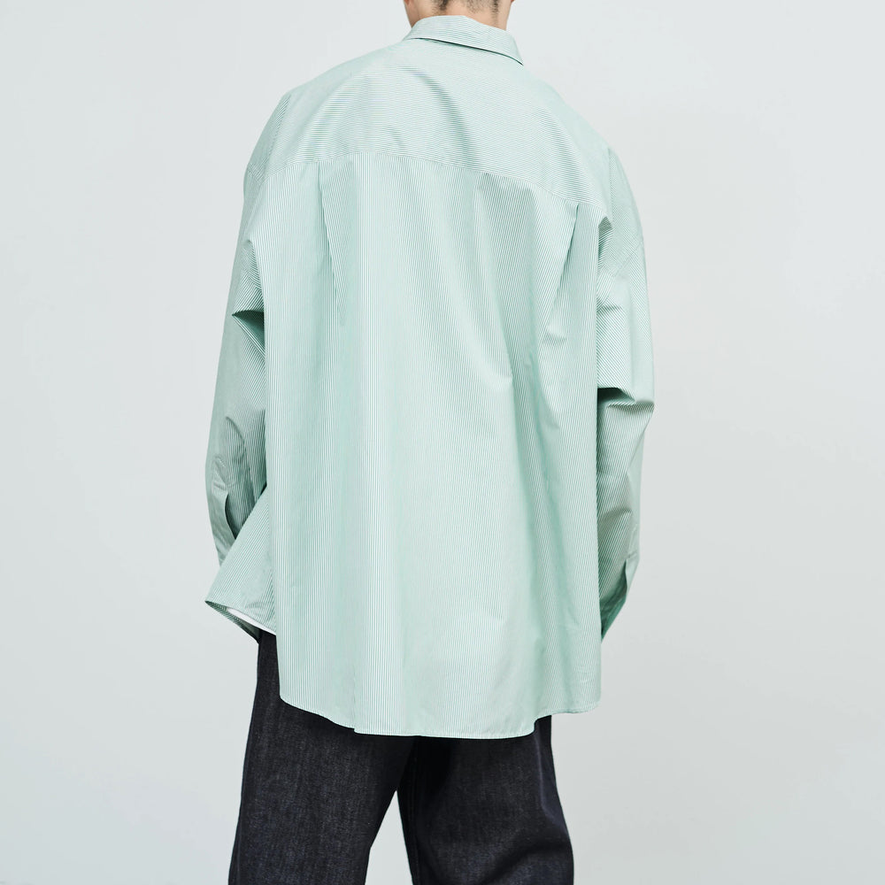 THOMAS MASON FOR GRAPHPAPER L/S OVERSIZED REGULAR COLLAR SHIRT