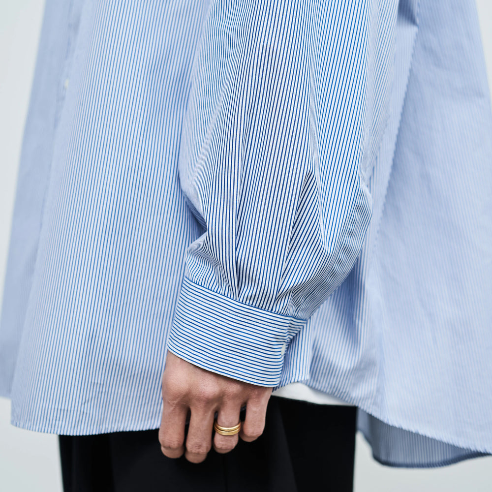 THOMAS MASON FOR GRAPHPAPER L/S OVERSIZED REGULAR COLLAR SHIRT