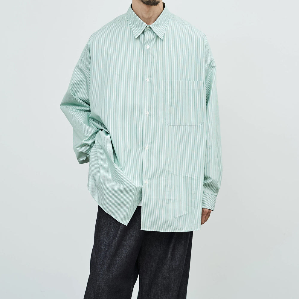 THOMAS MASON FOR GRAPHPAPER L/S OVERSIZED REGULAR COLLAR SHIRT