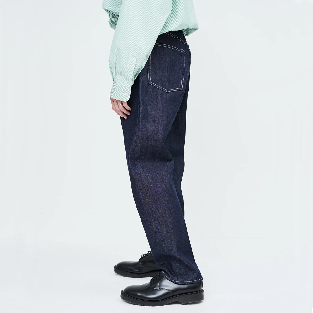 
                  
                    SELVAGE DENIM FIVE POCKET TAPERED PANTS RIGID
                  
                