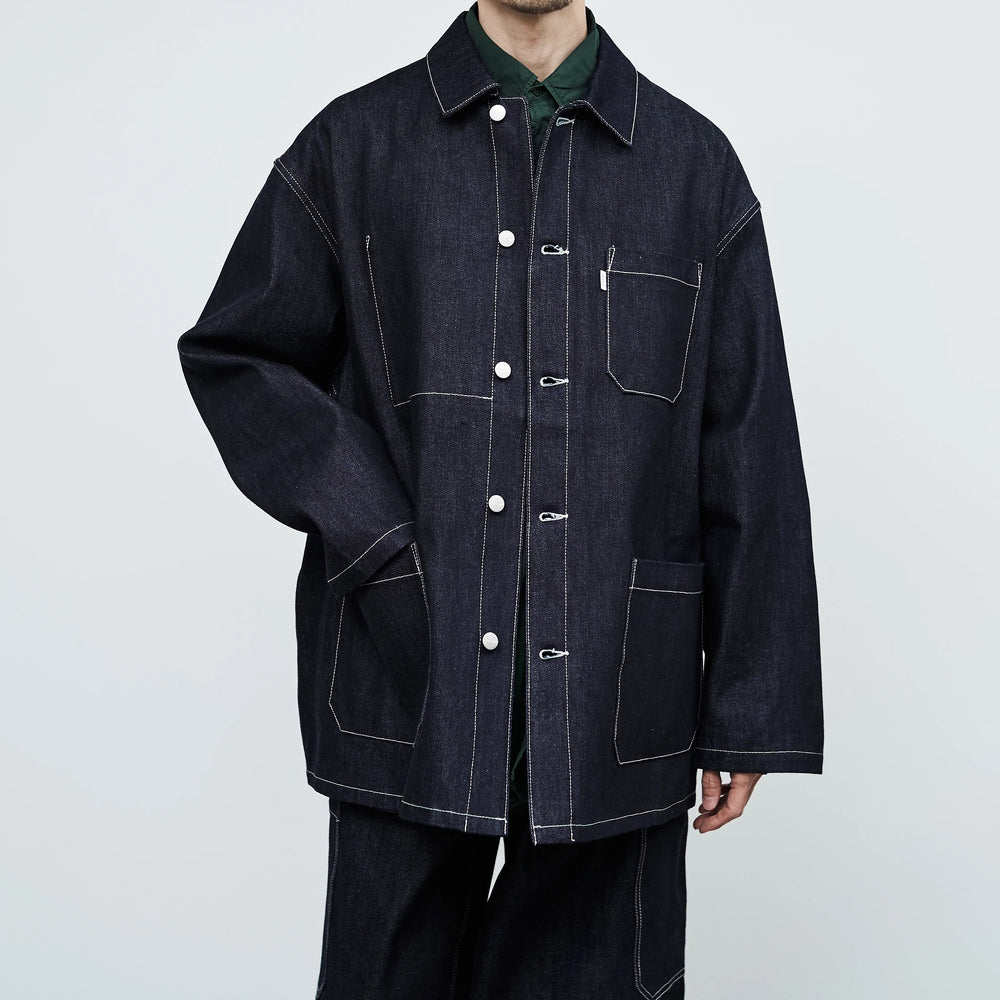 SELVAGE DENIM COVERALL RIGID – OBLIGE