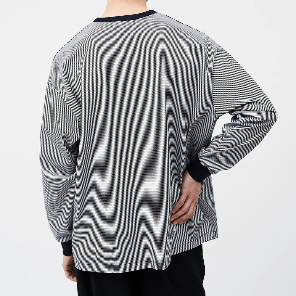 NARROW BORDER L/S TEE – OBLIGE