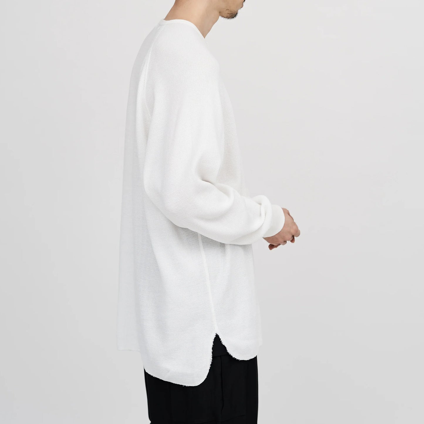 
                  
                    WAFFLE L/S HENLEY NECK TEE
                  
                