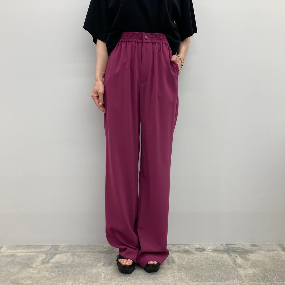 STRETCH WIDE LEG PANTS