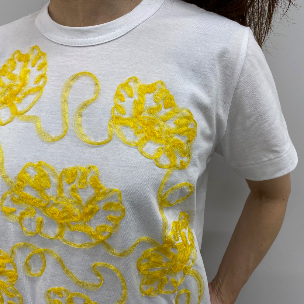 綿天竺リボン刺繍Tシャツ – OBLIGE