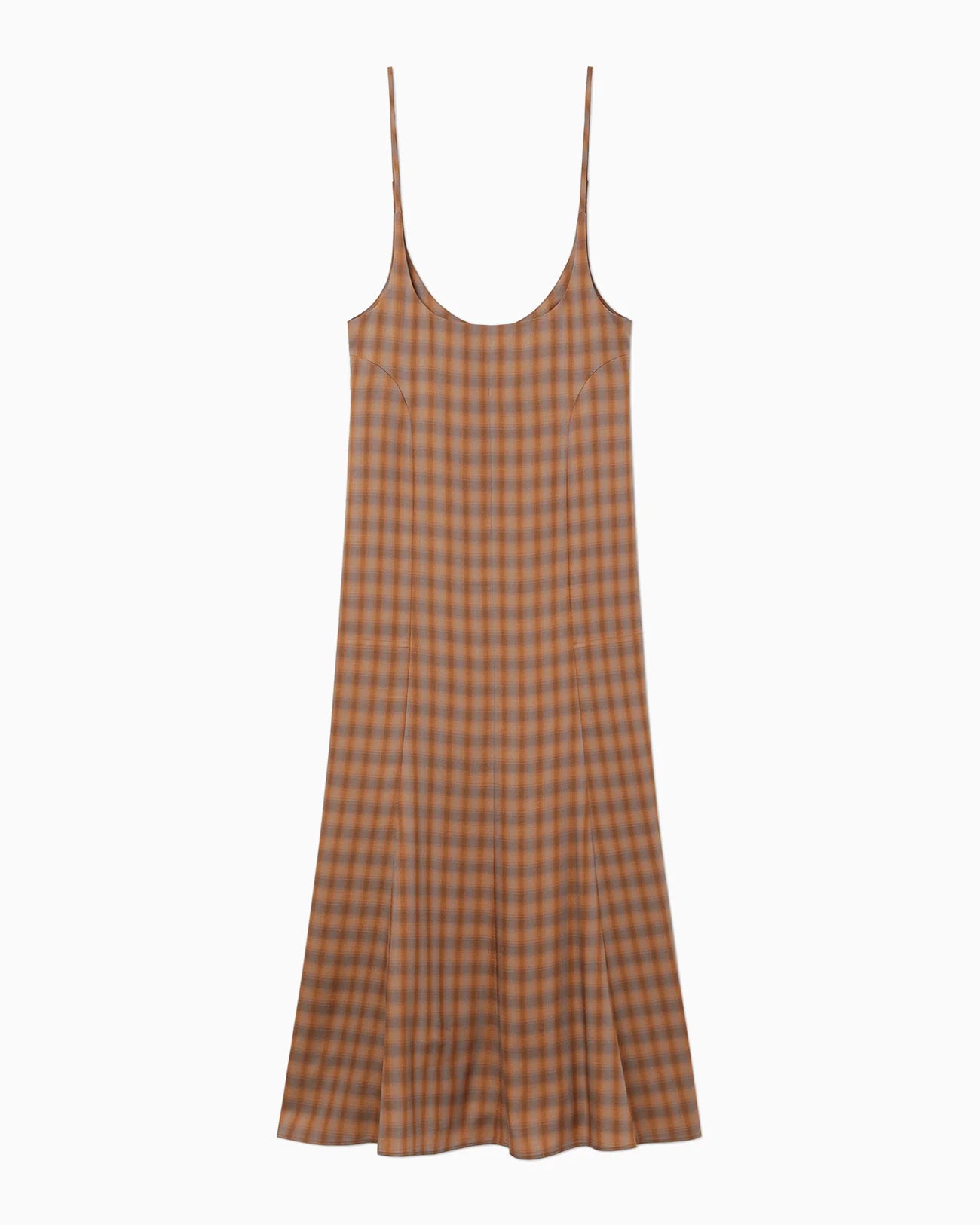 Linen Mix Ombre Check Camisole Dress – OBLIGE