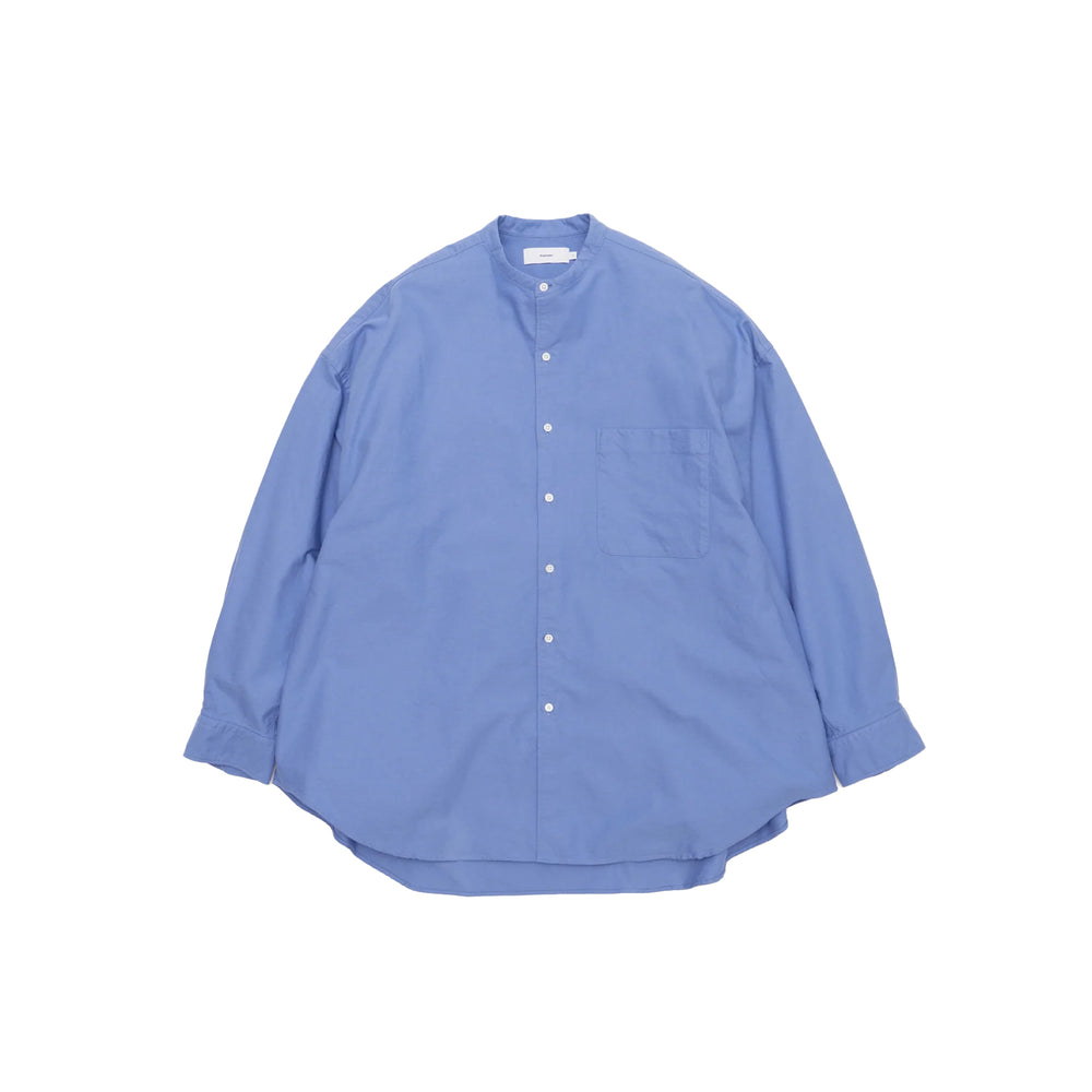OXFORD OVERSIZED BAND COLLAR SHIRT