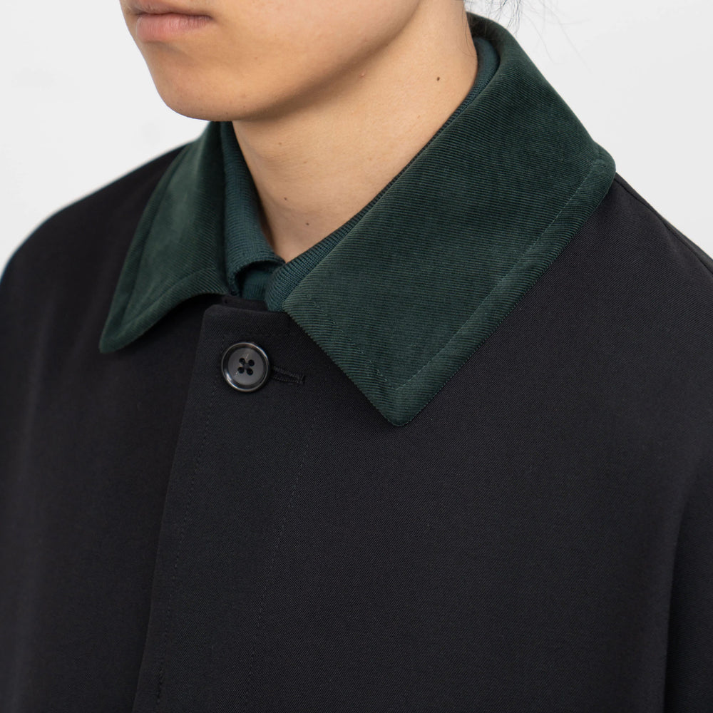 HARD GABARDINE SOUTIEN COLLAR COAT – OBLIGE