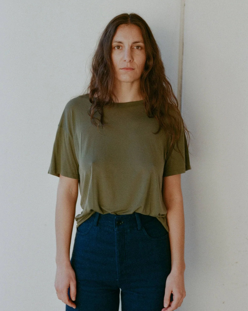 LOOSE TEE-APACHE GREEN