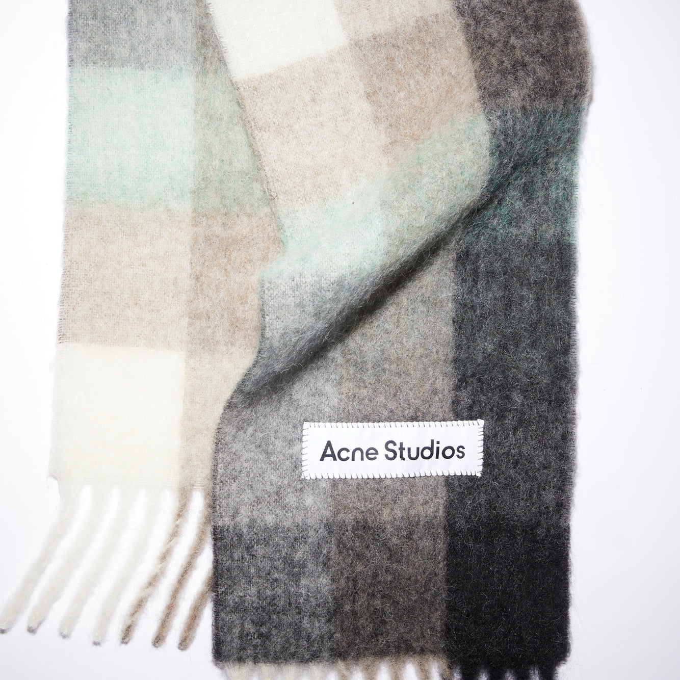 
                  
                    MOHAIR CHECK SCARF
                  
                