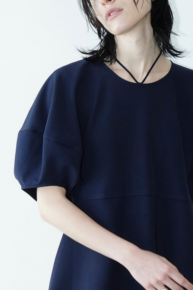 暖色系 新品タグ付NECK RIBBON LANTERN SLEEVE ONEPIECE | ccfl.ie